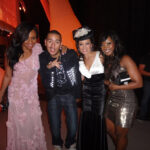 Bonang Matheba standing with AKA, Jen Su and Lorna Maseko at SAMA 18