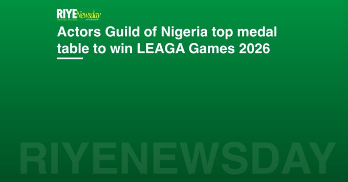Actors Guild of Nigeria top medal table to win LEAGA Games 2026