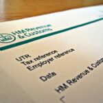 Close-up photograph of a HMRC Self Assessment tax return form