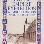 Entrance gate and India pavilion at the British Empire Exhibition, Wembley (historic photograph)