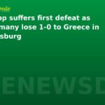 Klopp suffers first defeat as Germany lose 1-0 to Greece in Augsburg