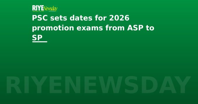 PSC sets dates for 2026 promotion exams from ASP to SP