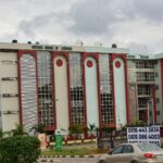 Front exterior of the National Bureau of Statistics building in Abuja, Nigeria.