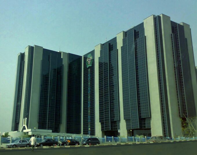 Exterior view of the Central Bank of Nigeria headquarters building in Abuja