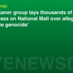 Afrikaner group lays thousands of crosses on National Mall over alleged 'white genocide'