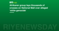 Afrikaner group lays thousands of crosses on National Mall over alleged 'white genocide'