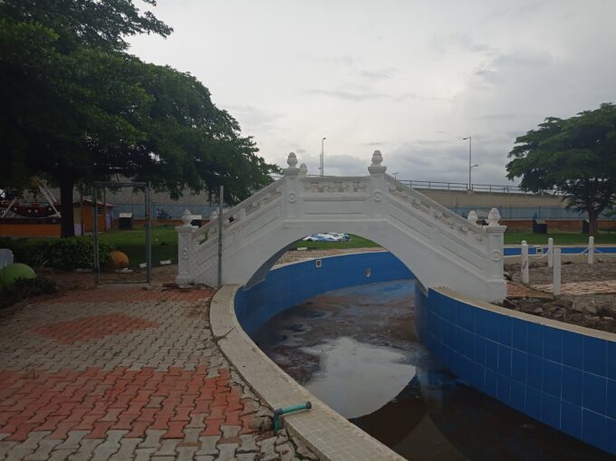 Fajuyi Memorial Park monument and landscaped grounds in Ado Ekiti, Ekiti State, Nigeria