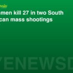 Gunmen kill 27 in two South African mass shootings