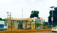 Fidelity Bank Nigeria logo and signage on a building exterior