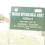 Facade and signboard of the Nigerian Meteorological Agency (NiMet) office in Bauchi